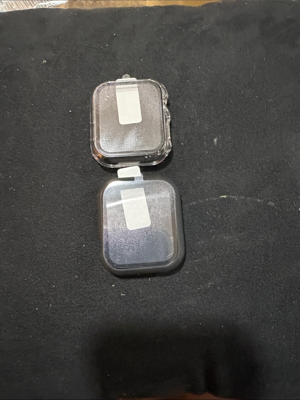 Clear Protective Case for Square Smartwatch - Black